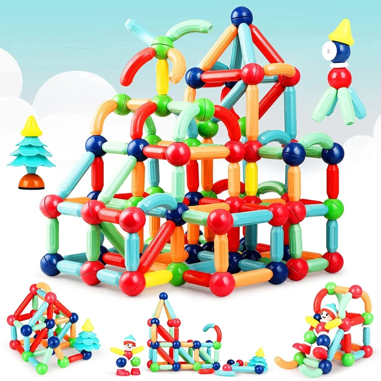 Shipra Play House Building Blocks With Wheel 75 Pcs Set
